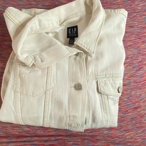White Gap Denim Jacket Size XL